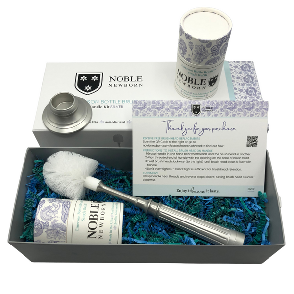 Emerson Bottle Brush 5-Piece Kit Silver