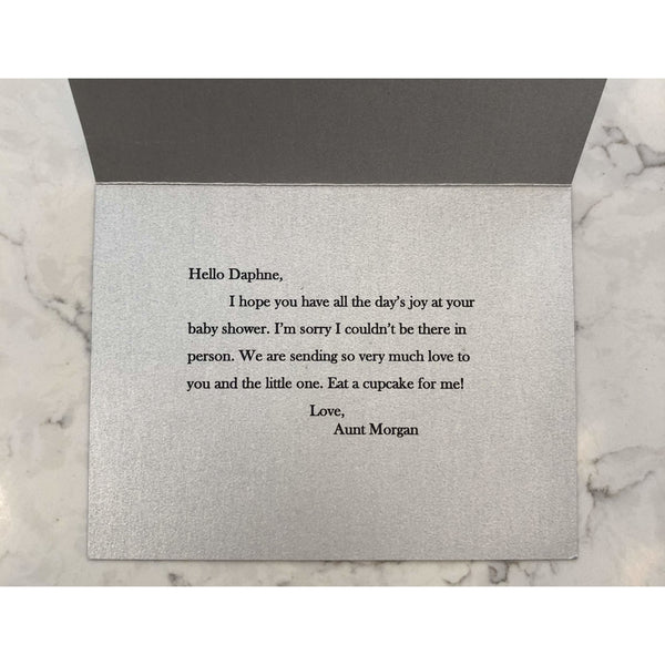 Gift Wrapping & Personalized Card